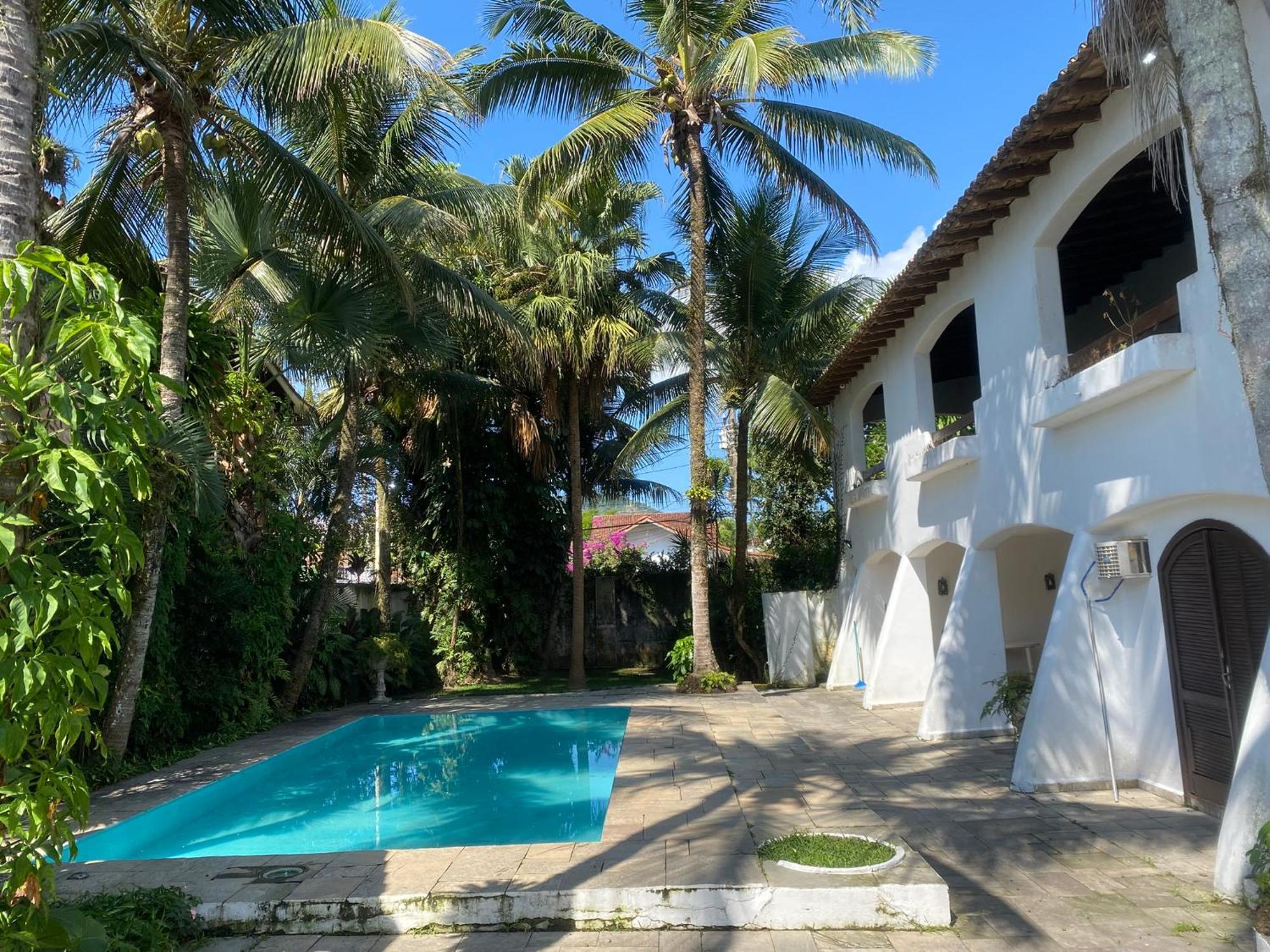 Villa Casarao No Guaruja Com Piscina Exterior foto